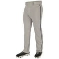 thumbnail image 1 of CHAMPRO Triple Crown 2.0 Open Bottom Baseball Pants with Braid, Youth Large, Grey, Navy, 1 of 3