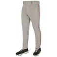 thumbnail image 1 of CHAMPRO Triple Crown 2.0 Tapered Bottom Baseball Pants with Braid, Adult 2X-Large, Grey, Scarlet, 1 of 3
