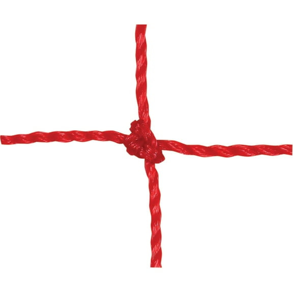 CHAMPRO Twisted Soccer Goal Net, 3mm, Pair, Red
