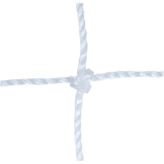 CHAMPRO Twisted Soccer Goal Net, 3mm, Pair, White
