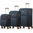 CHAMPS Classic Collection, 3piece Softside Luggage set, Grey