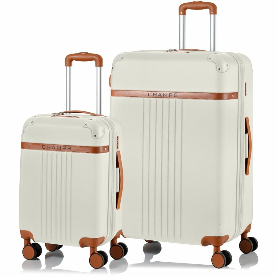 Champs Vintage Collection 2-Piece Hardside Luggage Set - TSA Locks
