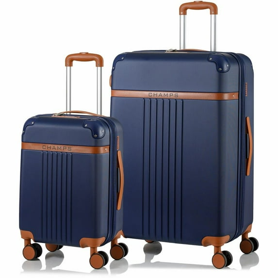 CHAMPS Vintage Collection, 2-piece Hardside Luggage set, Navy