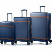 CHAMPS Vintage III Collection, 3-piece Hardside Luggage set, Navy