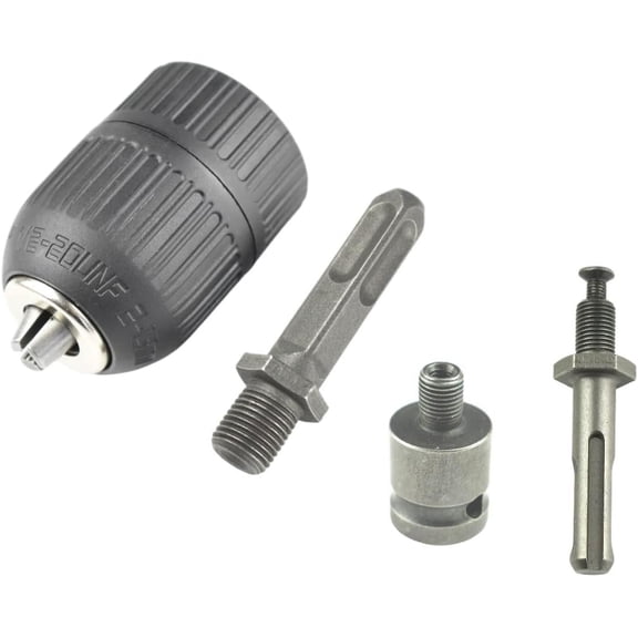 CHANCS 1/2-20UNF 2.0mm-13mm Keyless Drill Chuck Drill Accessories with SDS Electric Hammer Round Shank SDS Electric Hammer Square Shank 1/2" Socket Square Female Adapter for ImpactCordless Drill