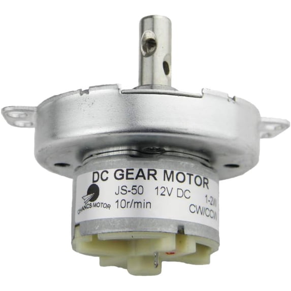 CHANCS TYC-40 Synchronous Gear Motor – DC 12V, 5 RPM, 74mm Threaded Shaft, CW/CCW, With Control Module