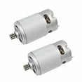 thumbnail image 1 of CHANCS 12V RS550 DC Gear Micro Motor 9 Teeth Gear Motor for DIY Electric Tool Applications 2PCS, 1 of 7