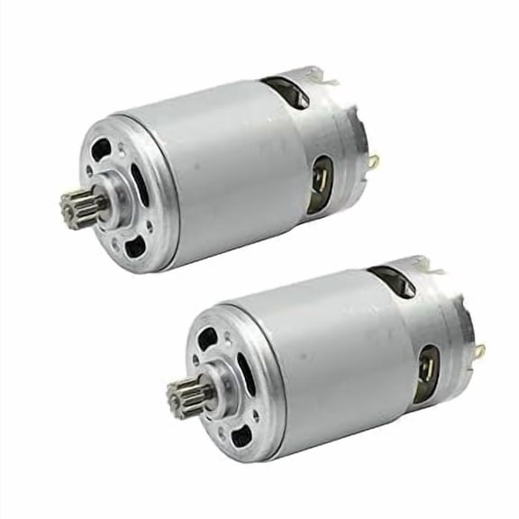 CHANCS 18V RS550 DC Micro Gear Motor with 12 Teeth Replacement Motor for Drill and Power Tools 2PCS