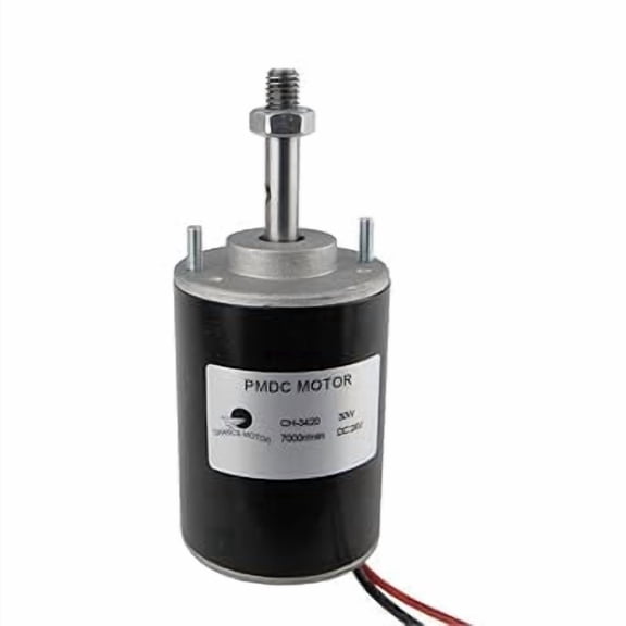 CHANCS 30W Permanent Magnet DC Motor CH-3420 24V 7000RPM CW/CCW Reversible Electric Gear Motor High Speed Low Noise for DIY Generator DC Adjustable-Speed Motor