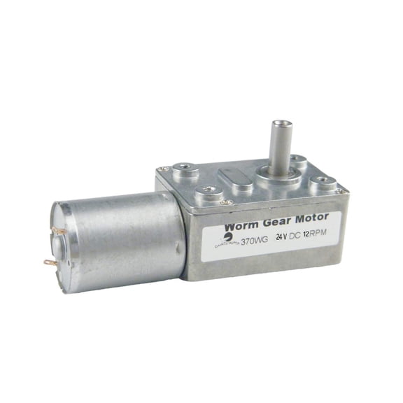 CHANCS 370WG 24V DC 12RPM Speed Adjusted High Torque Reducer Worm Geared Drive Motor