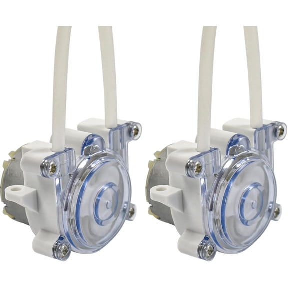 CHANCS 500 Mini Peristaltic Pumps DC 6V-12V Motor Self-priming Pump for Lab Ink Sampling 2PCS