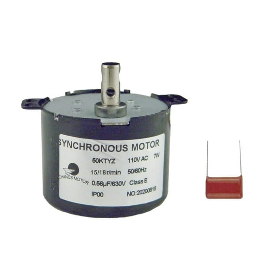 CHANCS 50KTYZ Synchronous Motor AC 110V 15/18RPM Gear Box Motor for School Project