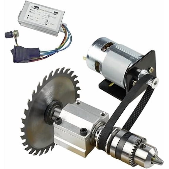 CHANCS 775 DIY Electric Table Saw Mini Circular Saw Cordless DC 24V 12000RPM PWM Speed Controller Output Voltage DC 9-60V