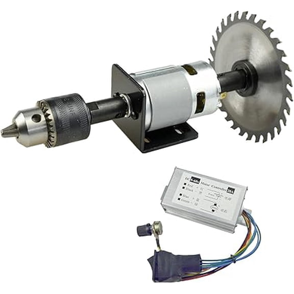 CHANCS 895 DC Motor Saw Dual Output Shaft High Power Low Noise DC 24V 12000RPM Mini Saw Drill for Wood Cutting Polishing