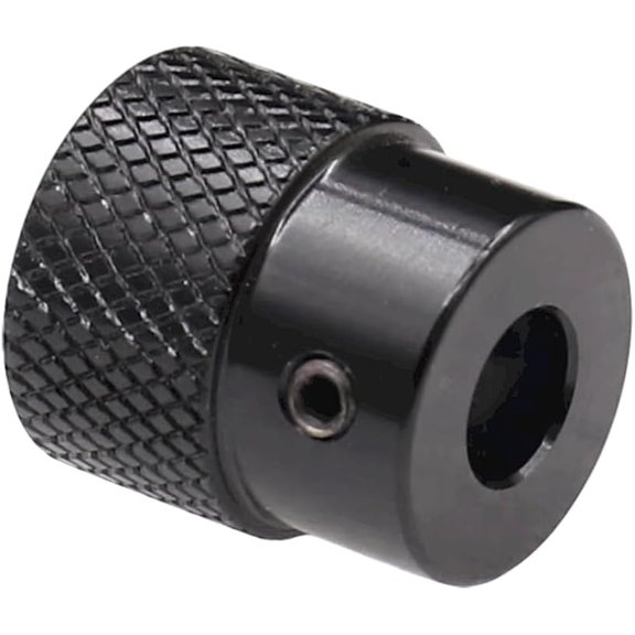 CHANCS Aluminium Alloy Handwheel 20mm OD 8mm Bore Black Knurling Handwheel for Slide Displacement Platform Handle