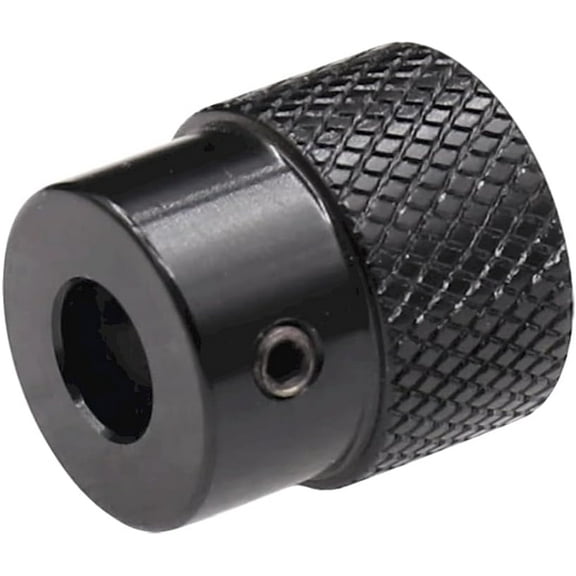 CHANCS Aluminium Alloy Machine Tool Handwheels 20mm OD 6mm Bore Knurled Oxidised Black Handles Knobs ffor Mill Drillpress Crank Lathe