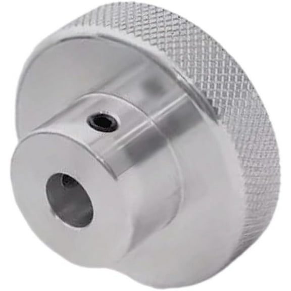 CHANCS Aluminum Alloy Handwheel Adjustment Knobs 80mm OD 14mm Bore Knurled Handles for Slide Table