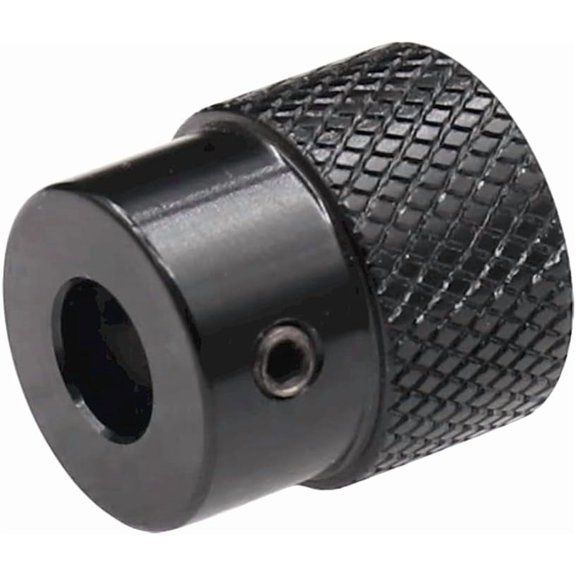 CHANCS Aluminum Alloy Handwheel Black Knurled Adjustment Handle 20mm OD 4mm Bore for Slide Displacement Station