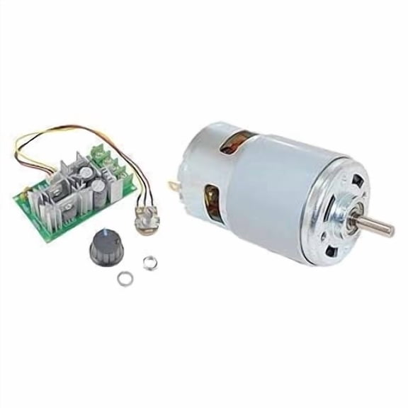 CHANCS Brush Small DC Motor 12V/24V DC 775 Motor 6000RPM 12000RPM with PWM Set for Electrical Tools DIY