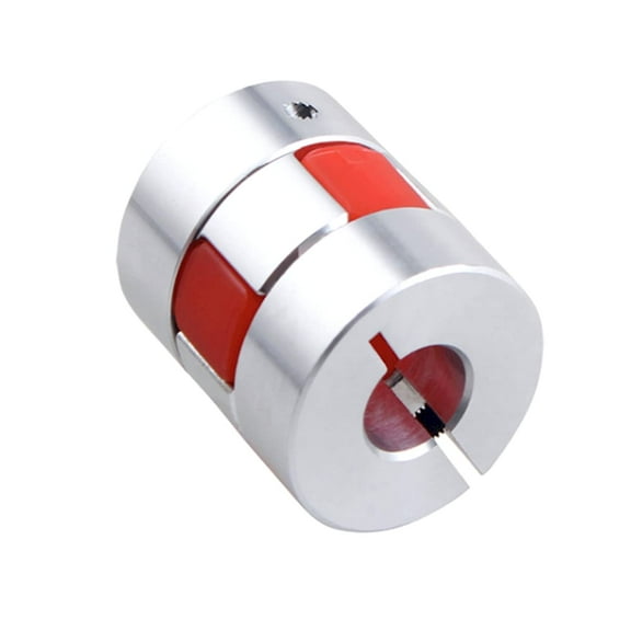 CHANCS D25 L30 Plum Model Motor Shaft Coupling Flexiable Coupler Aluminium Inner Diameter 6.35mm to 10mm for Engraving Drilling Milling Machine