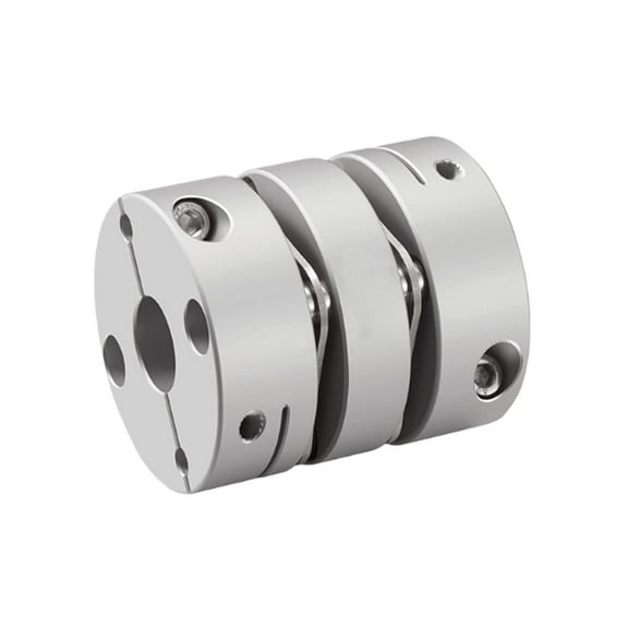 CHANCS D26 L30 Diaphragm Motor Wheel Flexible Coupling Bore 10mm to 12mm Clamp Tight Motor Shaft for CNC Machines servo Motors