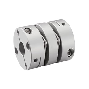 CHANCS D26 L30 Diaphragm Motor Wheel Flexible Coupling Bore 8mm to 10mm Clamp Tight Motor Shaft for Spindle Step Motor