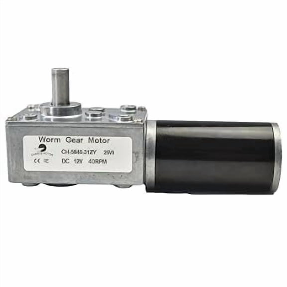 CHANCS DC Gear Motor DC 12V 40RPM Worm Gear Motor for Vending Machine,Electronic Lock