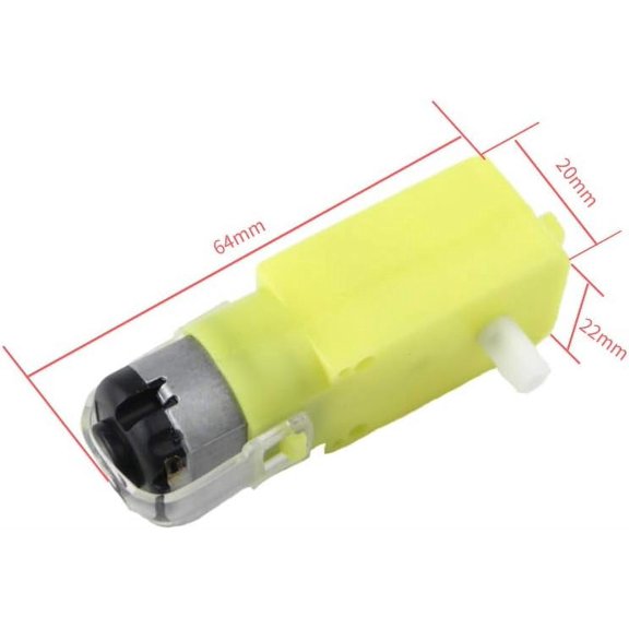 CHANCS DC Motor 1:48 Magnetic Anti-Interference Chassis Motor Single Shaft for Robot Remote Control Car Geared
