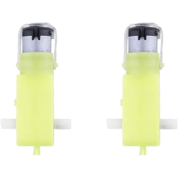 CHANCS DC Motor 1:48 Double Shaft 2pcs for Robot Remote DIY Smart Car Chassis Motor