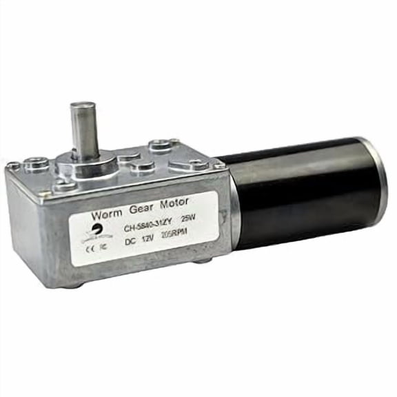 CHANCS DC Motor DC 12V 205RPM Metal Gear Reversible Deceleration Turbo Worm Motor for Vending Machine,Smart Home