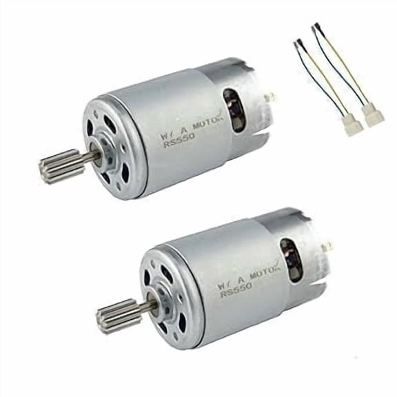 CHANCS Drive Motor Engine 550 12V DC 12000RPM Electric Car Motor Repair for Kids Electric Cars 2PCS