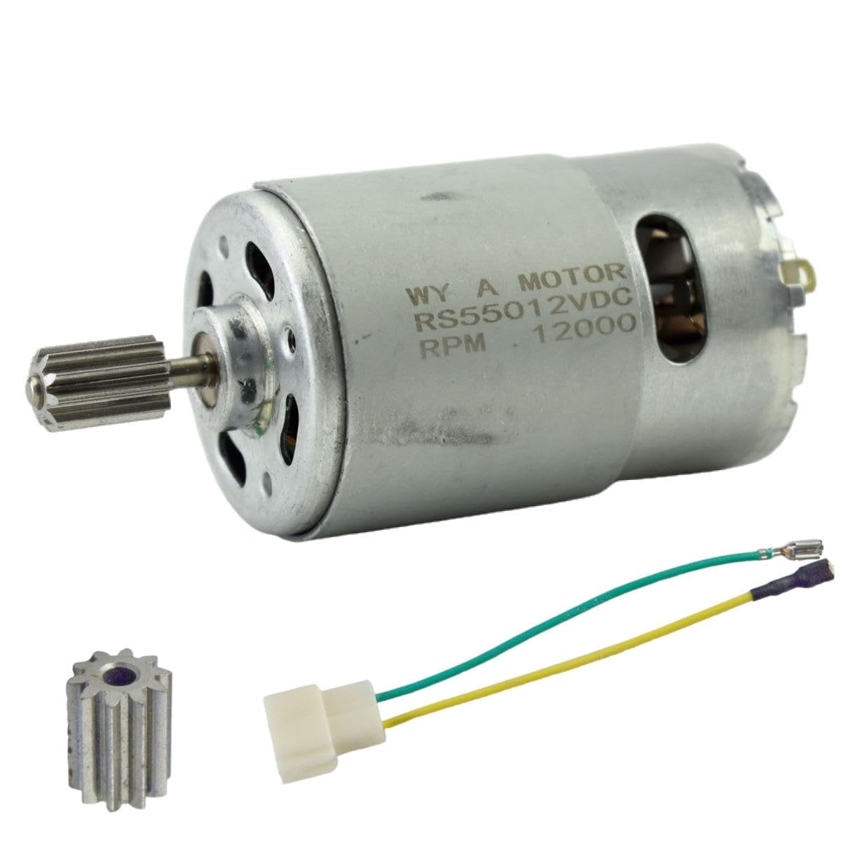 CHANCS RS550 Getriebemotor 12V - 11 Zähne Hohes Drehmoment Für Bohrschrauber & DIY