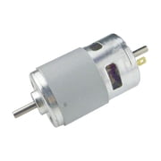 CHANCS Electric Motor 775 12V DC Motor 6000RPM DC 24V 12000RPM Double Shaft for Engraving Machine Lathe Tool