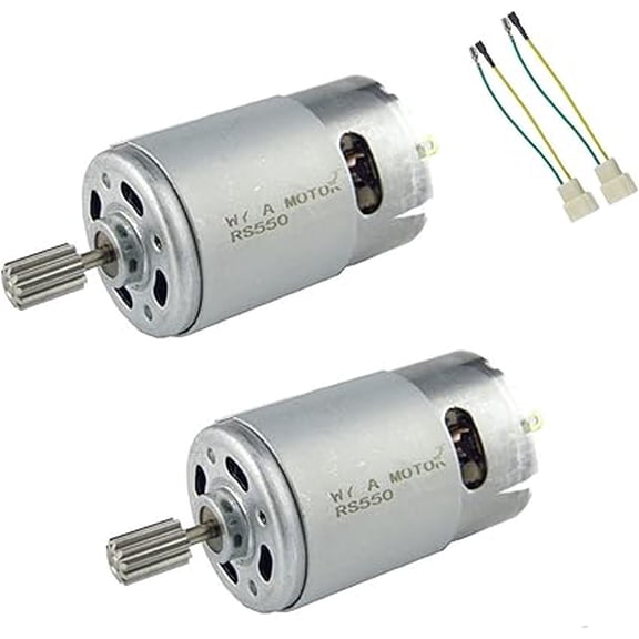 CHANCS Electric Motor High Speed 550 DC 6V 10000RPM Motor Accessories for Kids Electric Cars 2PCS