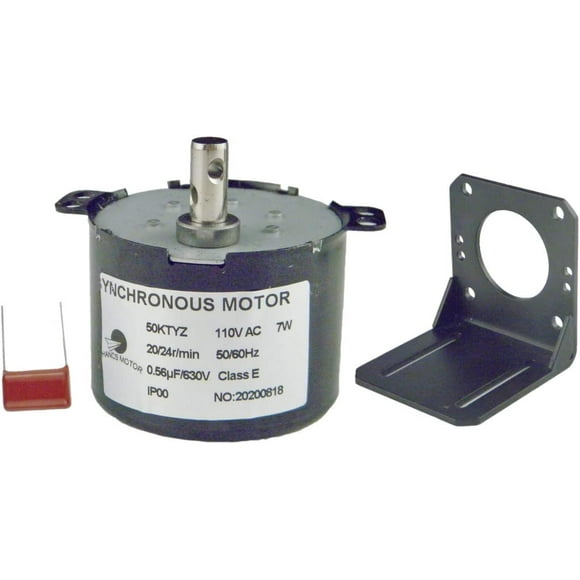 CHANCS Electric Synchron Motor 50KTYZ 20/24RPM Low Speed Mini Gearbox High Hardness Motor Holder