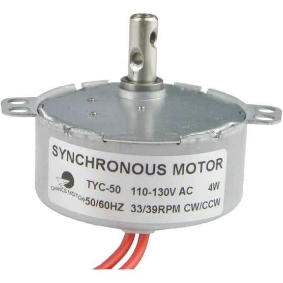 CHANCS Electric Synchron Motor TYC-50 110V 33-39RPM Permanent Magnet Fan Motor Geared Motor