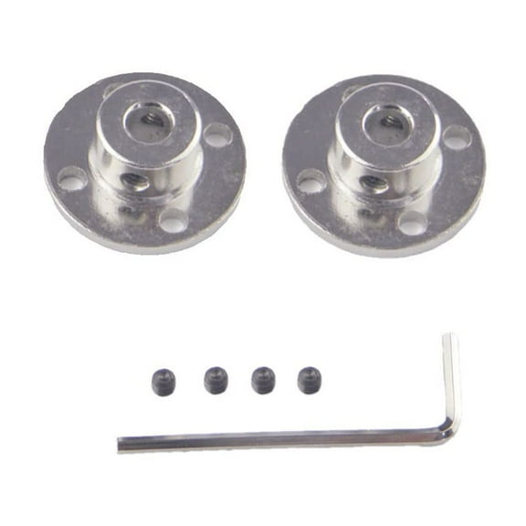CHANCS Electroplate Steel Motor Guide Shaft Coupler Outer Diameter 10mmInner Diameter 4mm 2PCS Motor Connector Rigid Guide Steel Model