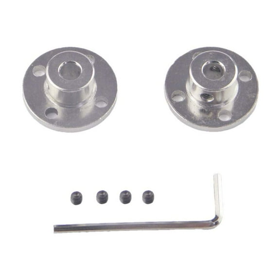 CHANCS Flange Coupling Connector 7MM Electroplate Steel Motor Guide Shaft Coupler Motor Connector