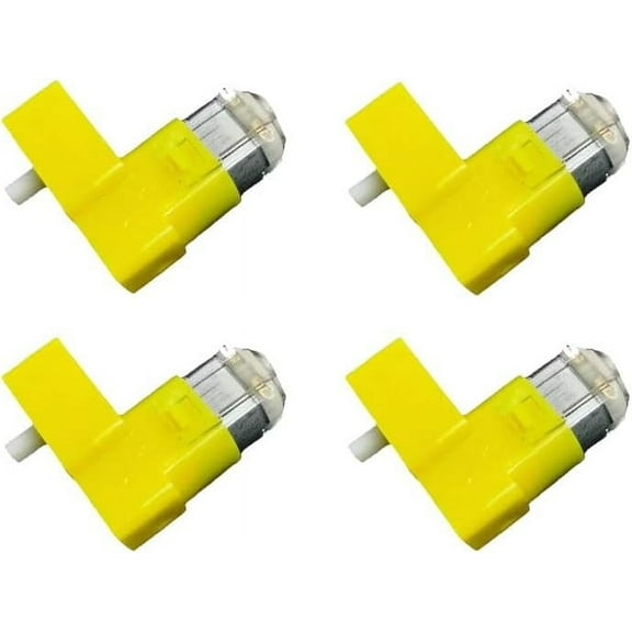 CHANCS Gear DC Motor 1:48 Magnetic Chassis Motor Right Angle Speed Reducing Small Motor for Robot Remote Control Car Geared Magnetic Gearbox Engine 4PCS