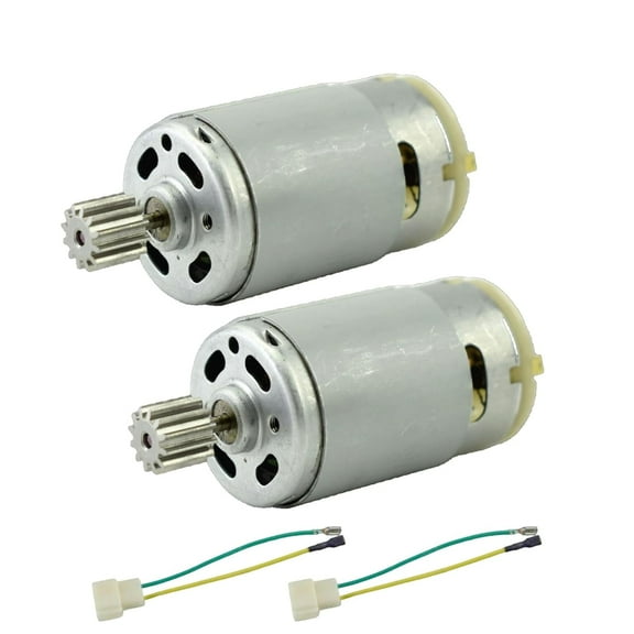 CHANCS Gear Electric 390 Motor DC 6V 19000RPM DIY Model Making Parts with 12-Tooth Gear 2PCS with Replace RS-380