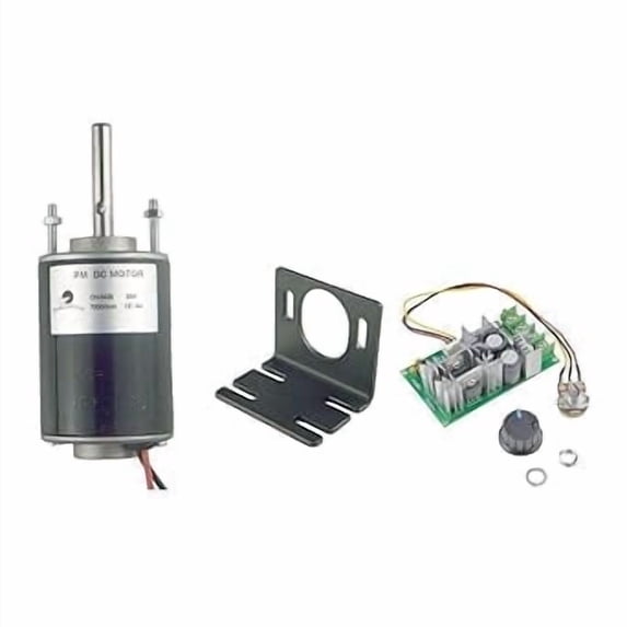 CHANCS High Torque High Power CH-3420 24V DC 7000RPM Common Shaft Low Noise Electric Gear Motor with 20A PWM DC Motor Speed Controller with Bracket