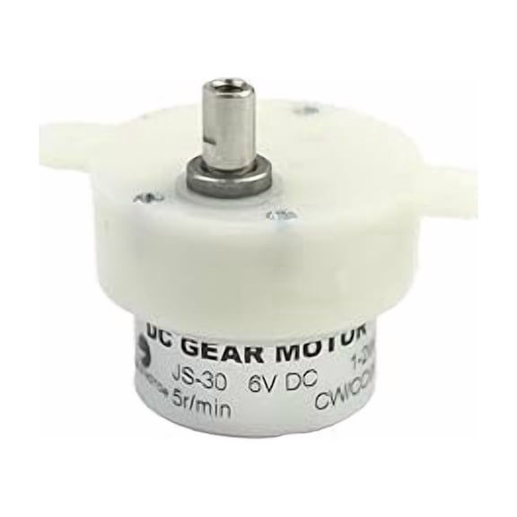 CHANCS JS-30 Electric Motor Gearbox DC 6V 5RPM Double Flat Shaft Gear Electric DC Motor for Small Display Stands