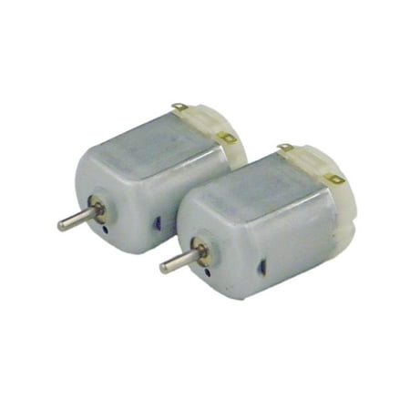 CHANCS Lot of 2 Small DC 130 Motor 3-6 V for Model,Fan,Remote Control Devices 8000RPM