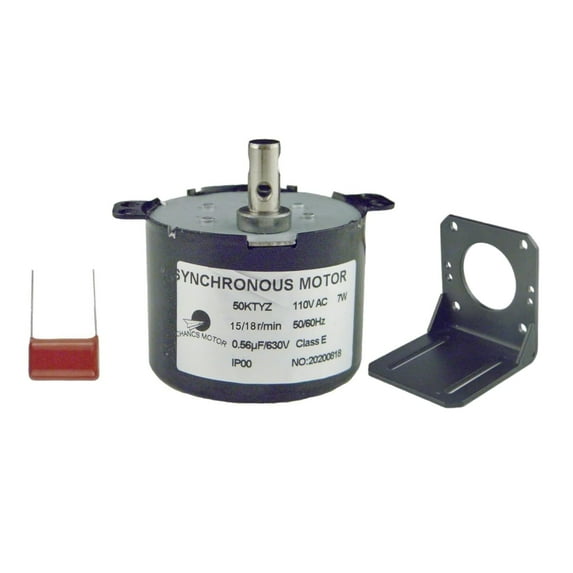 CHANCS Mini Gear Motor Slow Speed 50KTYZ 110V 15/18RPM Micro AC Motor with Fixed Seat