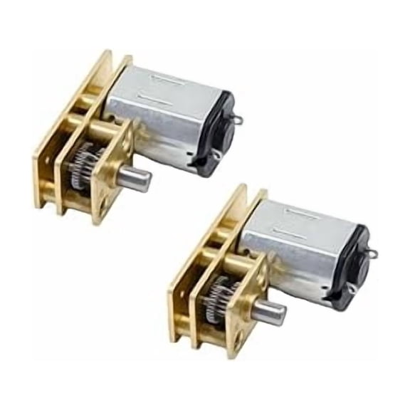CHANCS Mini U-Typ Inversion Gear Short Output Shaft Motor N20 DC 12V 60RPM Speed Reduction Gear Box Motor for RC Robot Model DIY 2PCS