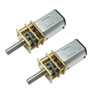 CHANCS N20 DC Mini Metal Gear Motor 12V 500RPM Shaft Length 10mm Speed Reduction Small Motor for Electrical Tools 2PCS