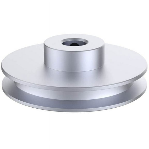 CHANCS Outer Diameter 60mm Single Groove Pulley 10mm Fixed Bore Pulley for Drilling Machine 6MM PU Round Belt