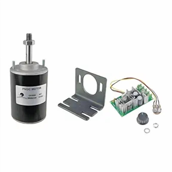 CHANCS Permanent Magnet DC Motor High Speed Low Noise 12V 3500RPM CW/CCW Reversible Electric Motor with 20A PWM DC Motor Speed Controller