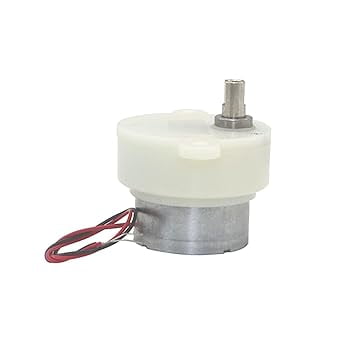 CHANCS Plastic Gearmotors JS-30 DC 3V 50RPM Flat Shaft Gear Electric DC Motor for Rotating Lighting Fixtures