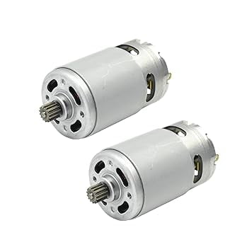 CHANCS RS550 DC 21V Replacement Motor 14 Teeth Gear Electric Saw Micro Motor for Mini Rechargeable Hand Saw 2PCS